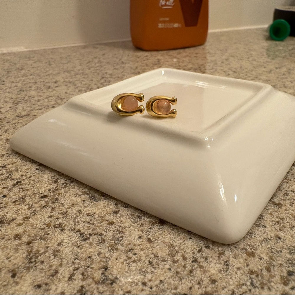 Gold Coach Earrings